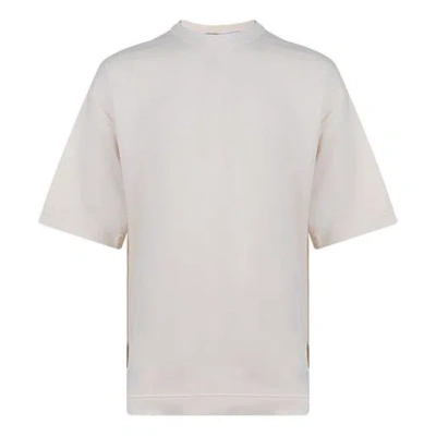 Adidas Originals Men's Y-3 Ss21 Rear Logo Printing Round Neck Short Sleeve Creamy White T-shirt