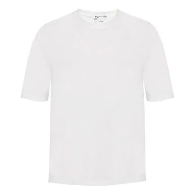 Adidas Originals Men's Y-3 Stripe Alphabet Short Sleeve White T-shirt
