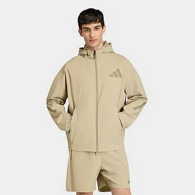 Adidas Originals Men's Z. N.e. Hooded Woven Track Top In Neutral