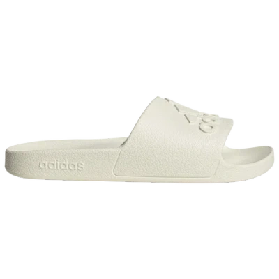 Adidas Originals Mens Adidas Adilette Aqua Slides In Off White/off White/off White