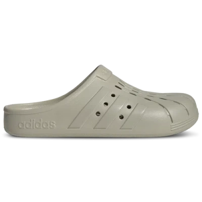 Adidas Originals Mens Adidas Adilette Clogs In Putty Grey/putty Grey/putty Grey