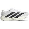 Adidas Originals Mens Adizero Fabric Low-top Trainers White Core Black White In Black/white