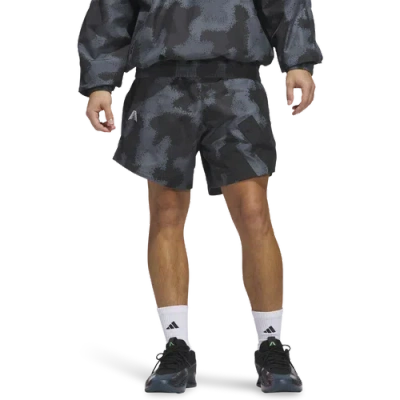 Adidas Originals Mens Adidas Anthony Edwards All Over Print Shorts In Gray