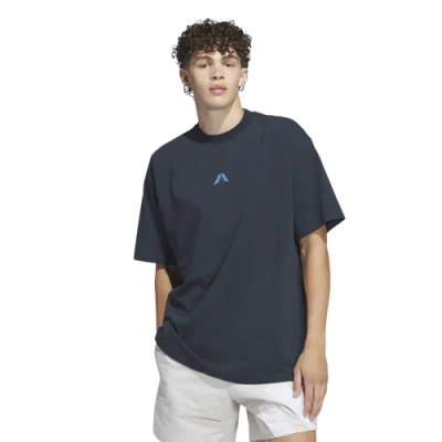 Adidas Originals Mens Adidas Anthony Edwards Foundation T-shirt In Aurora Ink