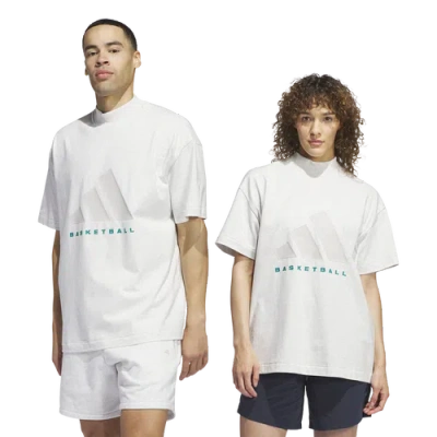 Adidas Originals Mens Adidas Basketball T-shirt In Grey Melange