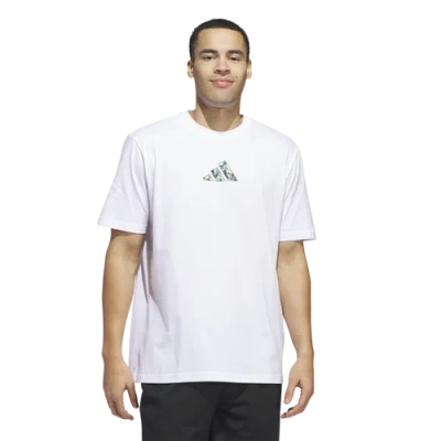 Adidas Originals Mens Adidas Basketball T-shirt In White