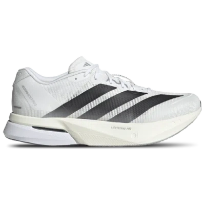 Adidas Originals Adidas Adizero Evo White Sneakers With Signature 3-stripes In Gray