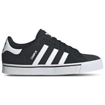 Adidas Originals Mens Adidas Campus Vulcanized In Black/white/gum