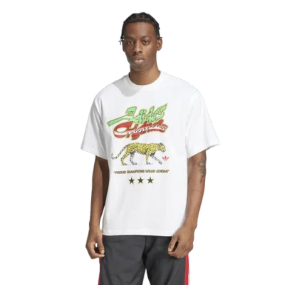 Adidas Originals Mens Adidas Champ Graphic T-shirt In White