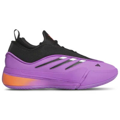 Adidas Originals Mens Adidas Dame 9 In Solar Red/purple Burst/core Black