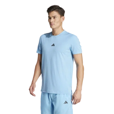 Adidas Originals Mens Adidas Designed For Training Workout T-shirt In Semi Blue Burst