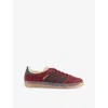 Adidas Originals Indoor Suede Sneaker Gazelle Translucent Rubber In Shadow Red