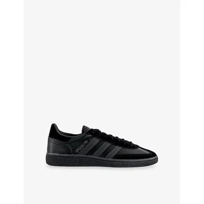 Adidas Originals Handball Spezial Leather Sneakers In Black