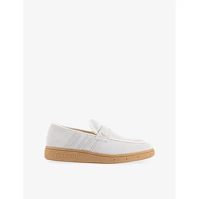 Adidas Originals Mens Wonder White Wonder Handball Spezial Suede Loafers Eur 41 / 7 Uk