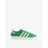 Adidas Originals Mens Green White Jabbar Lo Leather Low-top Trainers