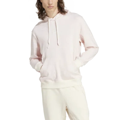 Adidas Originals Mens Adidas Lounge French Terry Colored Mélange Hoodie In Clear Pink Melange