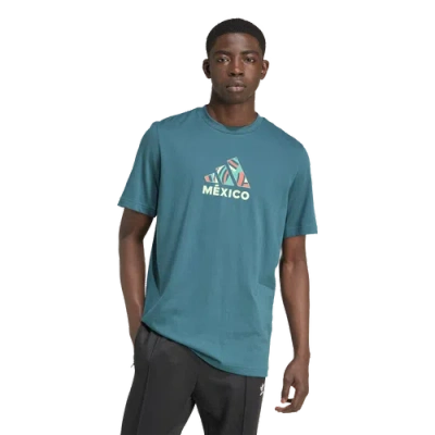 Adidas Originals Mens Adidas Mexico Fan Graphic Short-sleeve T-shirt In Mystery Green