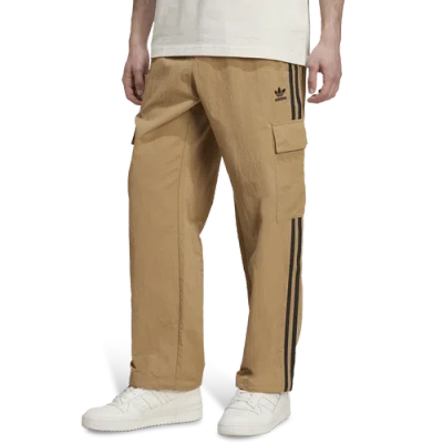 Adidas Originals Mens  3 Stripe Cargo Pants In Brown