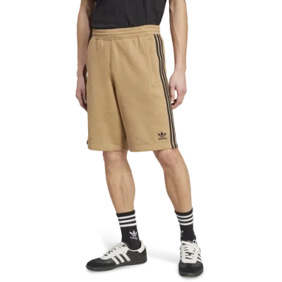 Adidas Originals Mens  Adicolor 3-stripes Shorts In Brown