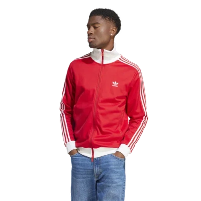 Adidas Originals Mens  Adicolor Classics Beckenbauer Track Jacket In Better Scarlet/white