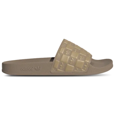 Adidas Originals Mens  Adilette Slides In Neutral