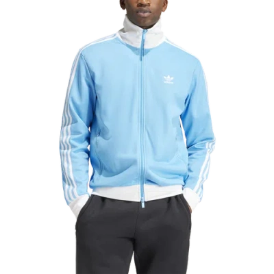 Adidas Originals Mens  Beckenbauer Classics Lifestyle Track Jacket In Semi Blue Burst