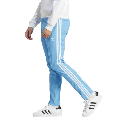 Adidas Originals Mens  Beckenbauer Classics Lifestyle Track Pants In Semi Blue Burst