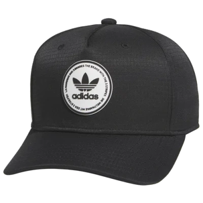 Adidas Originals Mens  Emblem Precurve Adjustable Cap In Black