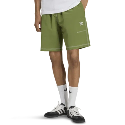 Adidas Originals Mens  Essential Fleece Shorts In Green