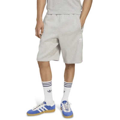 Adidas Originals Mens  Essential Fleece Shorts In Gray