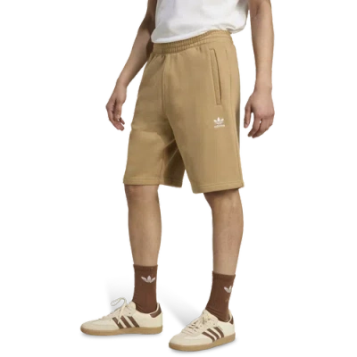 Adidas Originals Mens  Essential Fleece Shorts In Nude