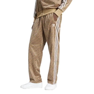 Adidas Originals Mens  Firebird Mono Track Pants In White/brown