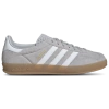 Adidas Originals Adidas Gazelle Sneaker In Grey/white/gold Metallic