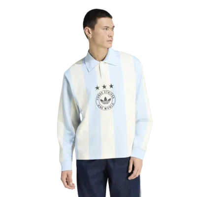 Adidas Originals Mens  Long Sleeve Gfx Polo In Multi