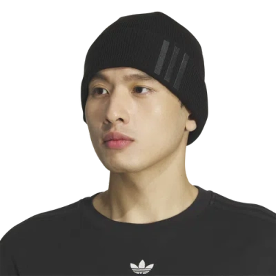 Adidas Originals Mens  Og Off Set Knit Beanie In Black