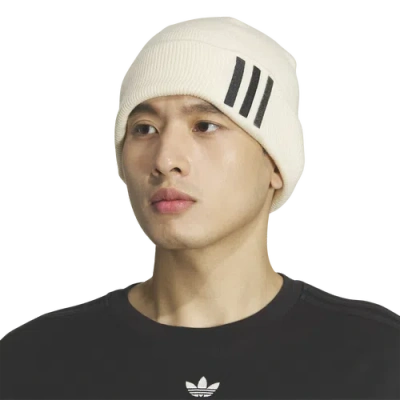 Adidas Originals Mens  Og Off Set Knit Beanie In Black/wonder White