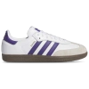 Adidas Originals Mens  Samba Adv In White/collegiate Purple/gold Metallic