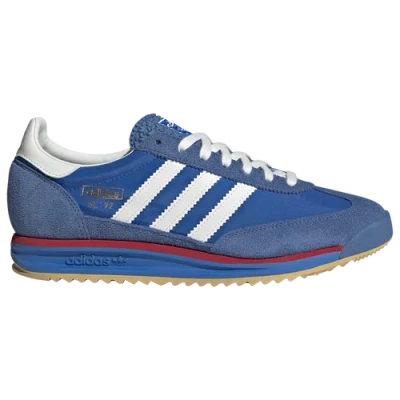 Adidas Originals Sl 72 Rs Suede Sneakers In White/blue