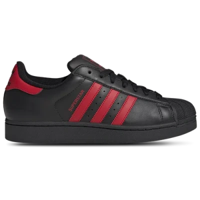 Adidas Originals Mens  Superstar Ii In Core Black/better Scarlet/core Black
