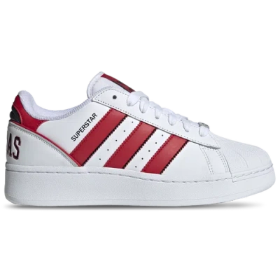 Adidas Originals Mens  Superstar Mid Lifestyle Trainers In White/better Scarlet/black
