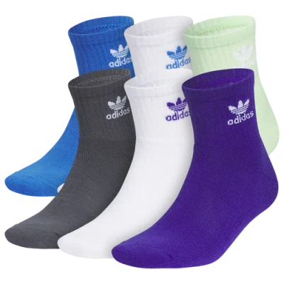 ADIDAS ORIGINALS MENS ADIDAS ORIGINALS TREFOIL 6-PACK QUARTER SOCKS