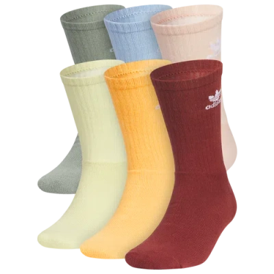 ADIDAS ORIGINALS MENS ADIDAS ORIGINALS TREFOIL CREW SOCKS 6 PACK