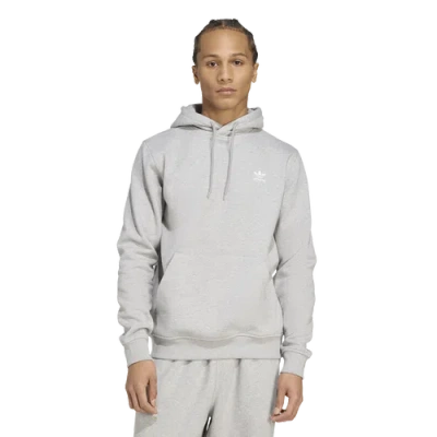 Adidas Originals Mens  Trefoil Essentials Lifestyle Hoodie In Gray