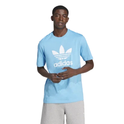 Adidas Originals Mens  Trefoil T-shirt In Blue/semi Blue Burst