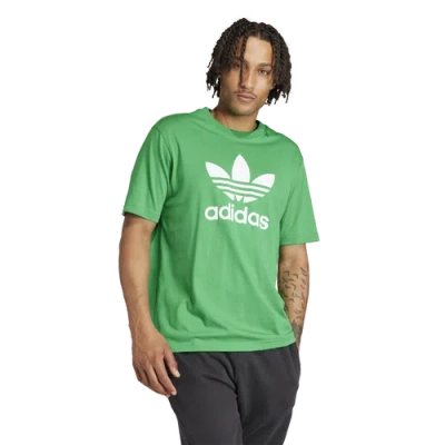 Adidas Originals Mens  Trefoil T-shirt In Green