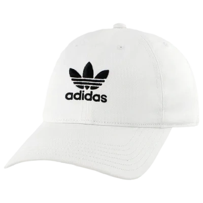 Adidas Originals Mens  Washed Relaxed Strapback In White/black