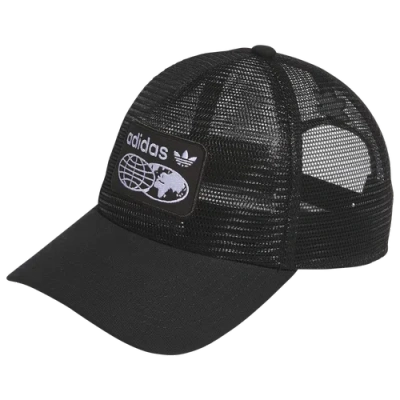 Adidas Originals Mens  Worldwide Mesh Trucker Hat In Black