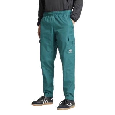Adidas Originals Mens  Woven Cargo Pants In Collegiate Green/collegiate Green
