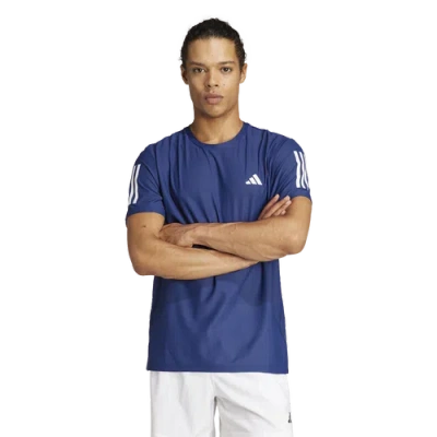 Adidas Originals Adidas Club Tennis Climacool 3-stripes T-shirt In Blue