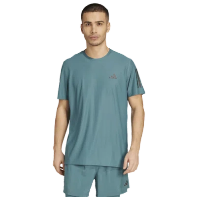 Adidas Originals Mens Adidas Own The Run Short Sleeve T-shirt In Blue